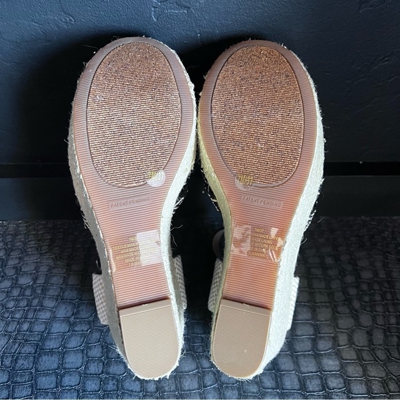 LUCKY BRAND MAHIMA PLATFORM SANDALS Color: Beige- Black Size: 7 New Summer shoe - Picture 8 of 10